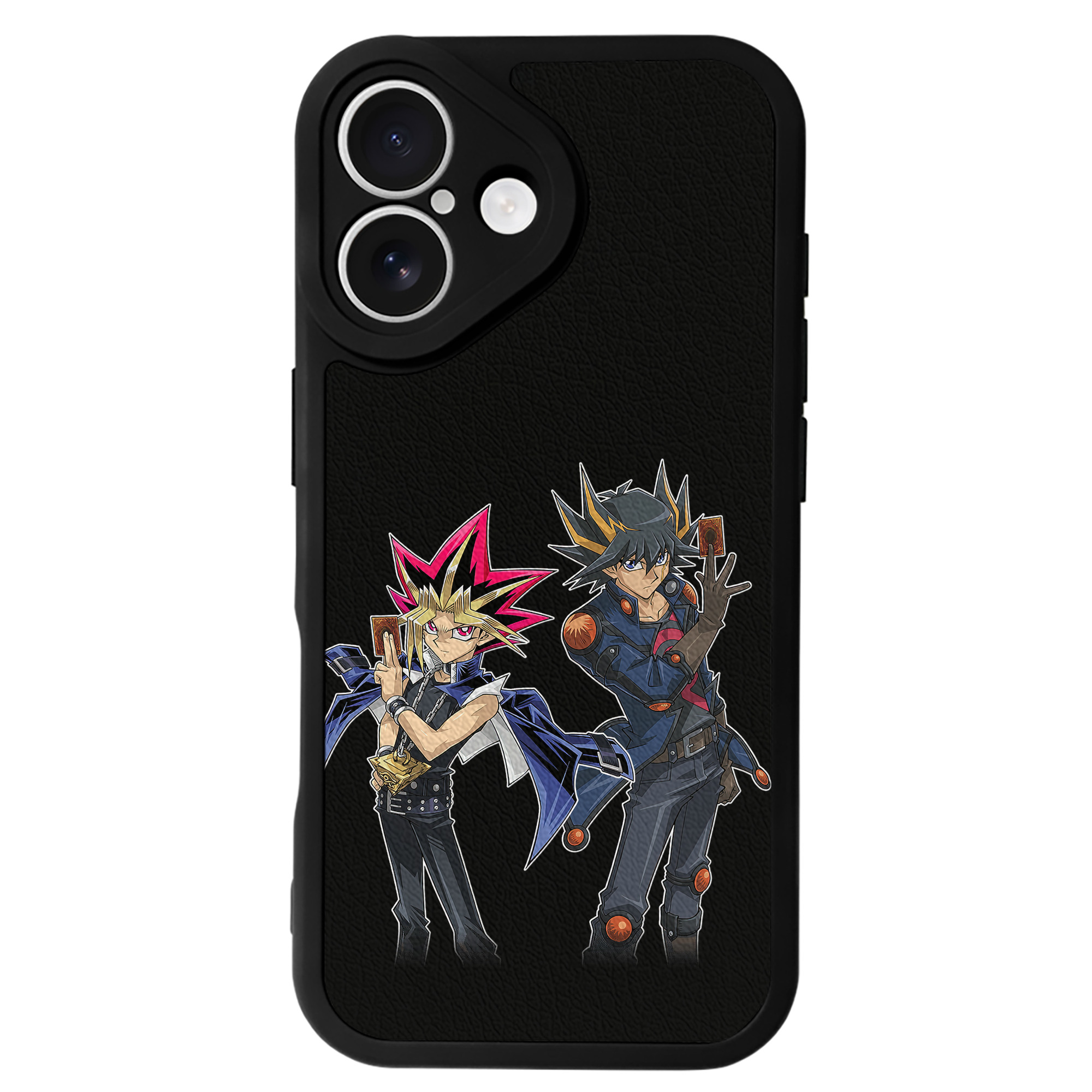 遊☆戯☆王 Yu-Gi-Oh! 【iPhone 16シリーズ対応】シリコンスマホケース（レザー調） 材質：シリコン
